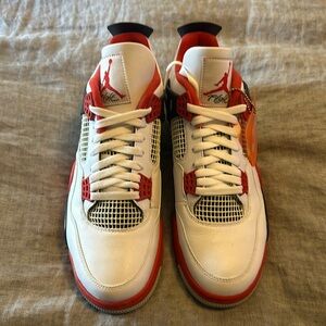 Size 12 - Nike Air Jordan 4 Retro OG Fire Red 2020 Men's Shoes